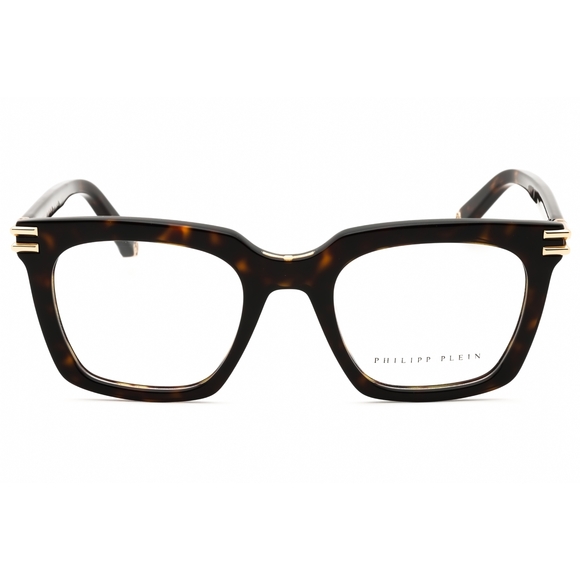 Philipp Plein VPP115M Eyeglasses Dark Havana Acetate Rectangular